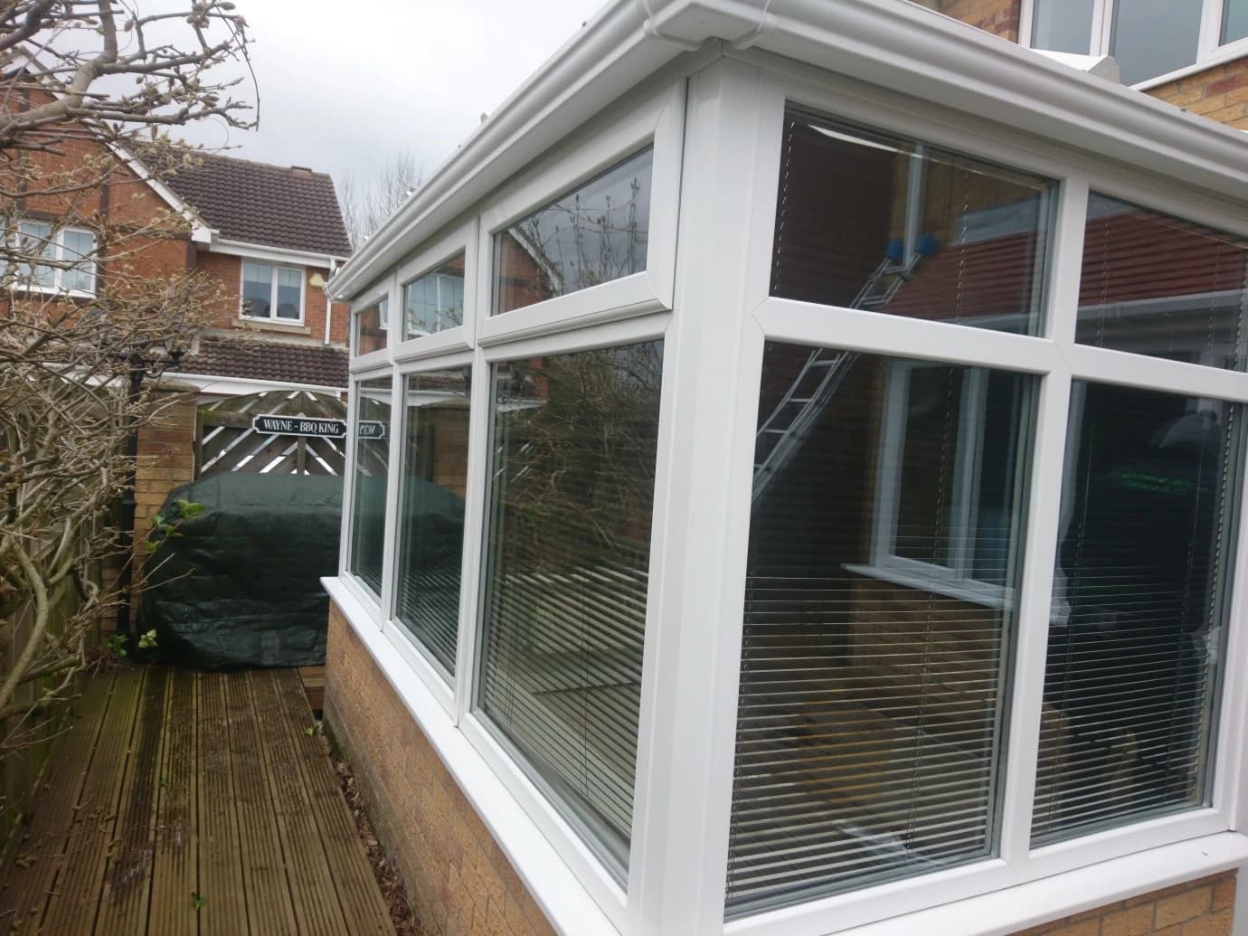 Clean UPVC conservatory roof and frame after professional cleaning service in Liverpool